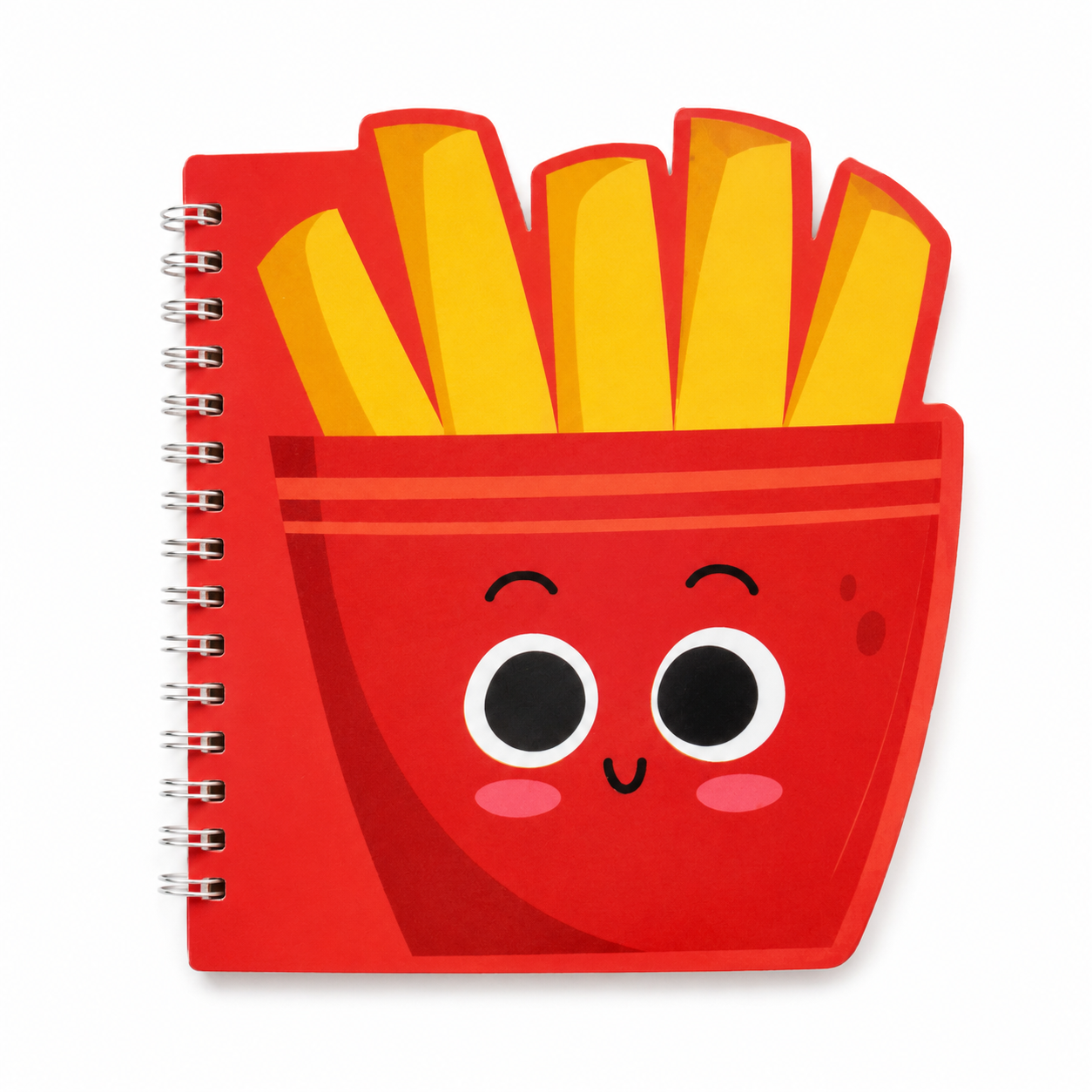 Cute Spiral Notebook | Fun Fast Food cut out Notebook for Kids