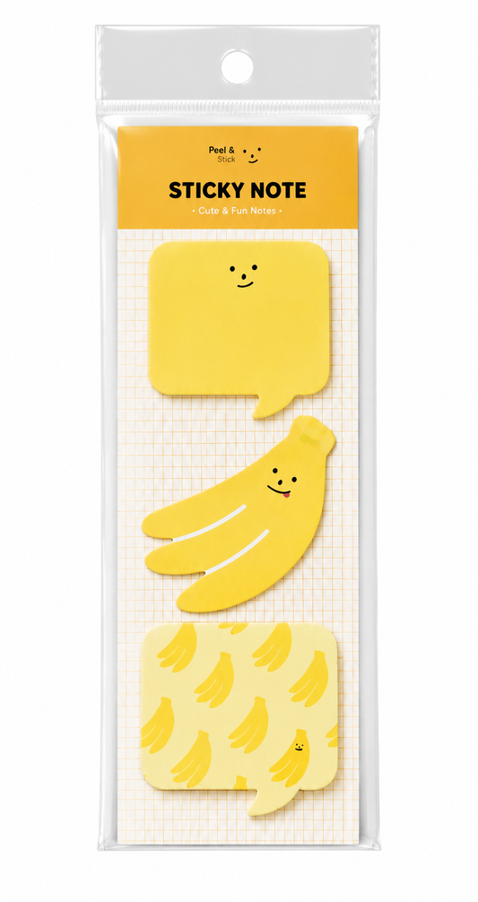 Cute Yellow Sticky Notes Set