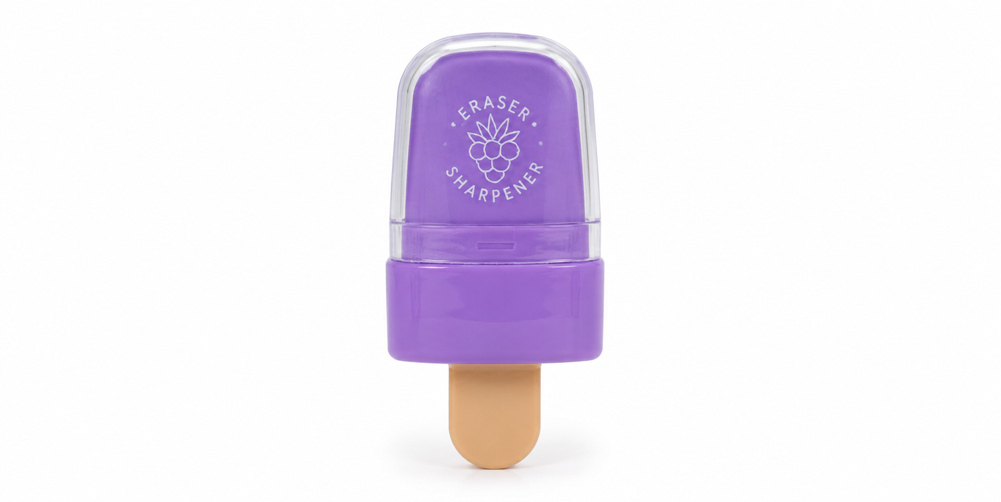 2-in-1 Popsicle Eraser & Pencil Sharpener